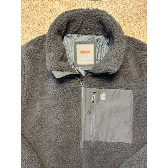 BASS Outdoor Jacket Men's XL, Black, Zip Up faux Sherpa Fleece/Jacket/Coat, NWT - Picture 13 of 14